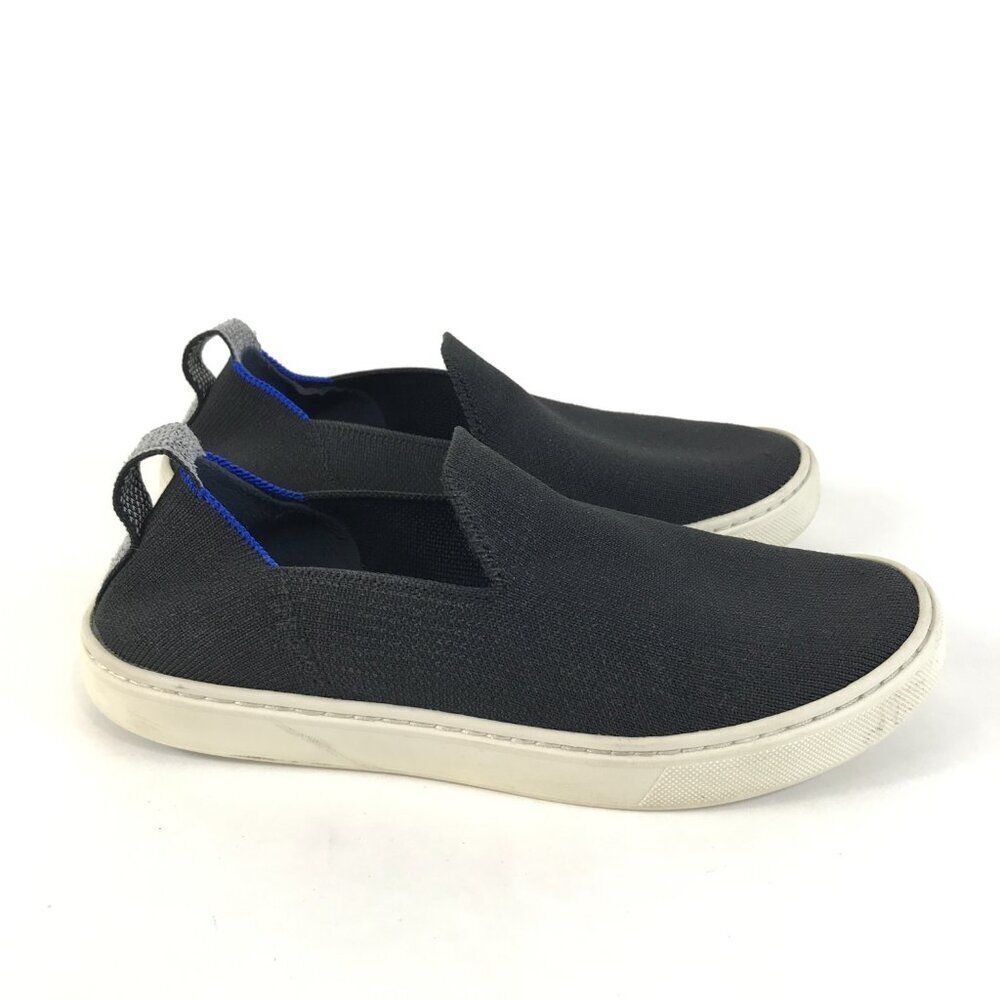 Rothy's The Kids Slip On Sneakers Size 4 Black Unisex Casual Athletic School